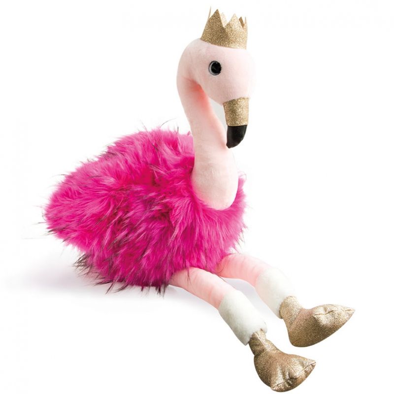 Peluche Flamant rose Girls & Glitter (30 cm) Histoire d'Ours