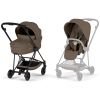 Duo MIOS 2026 Poussette citadine avec nacelle pliable et Châssis Matt Black Coconut Brown Cybex Produit 1