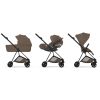 Duo MIOS 2026 Poussette citadine avec nacelle pliable et Châssis Matt Black Coconut Brown Cybex Produit 3