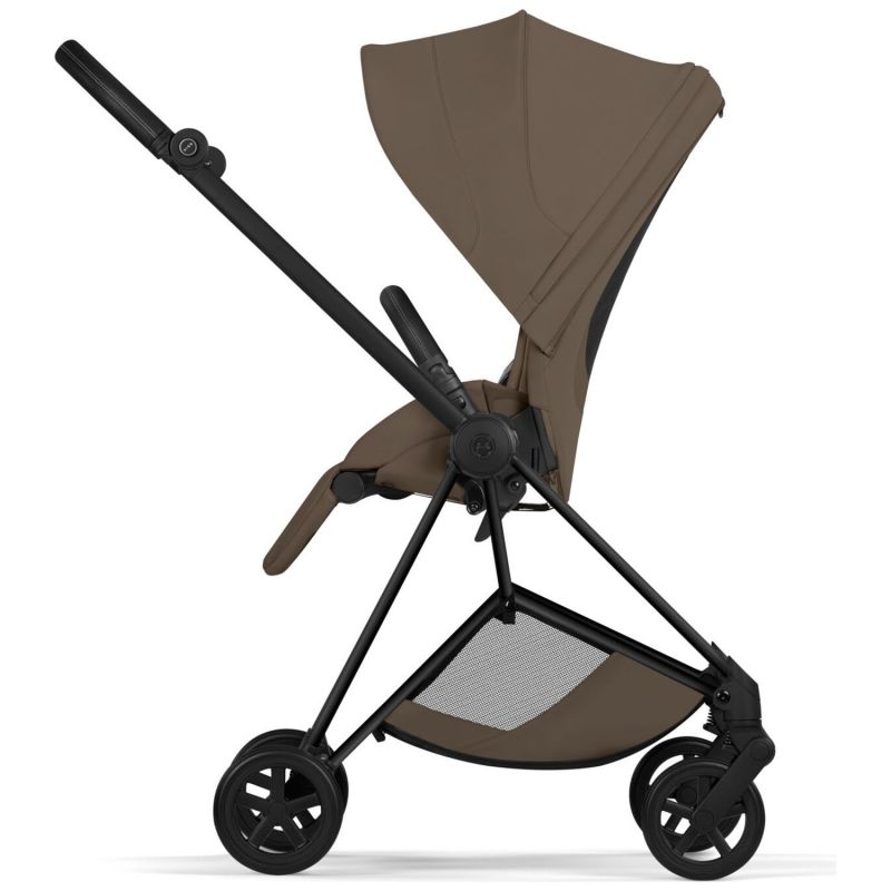 Duo MIOS 2026 Poussette citadine avec nacelle pliable et Châssis Matt Black Coconut Brown Cybex Produit 4