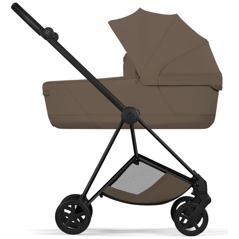 Duo MIOS 2026 Poussette citadine avec nacelle pliable et Châssis Matt Black Coconut Brown Cybex Produit 5