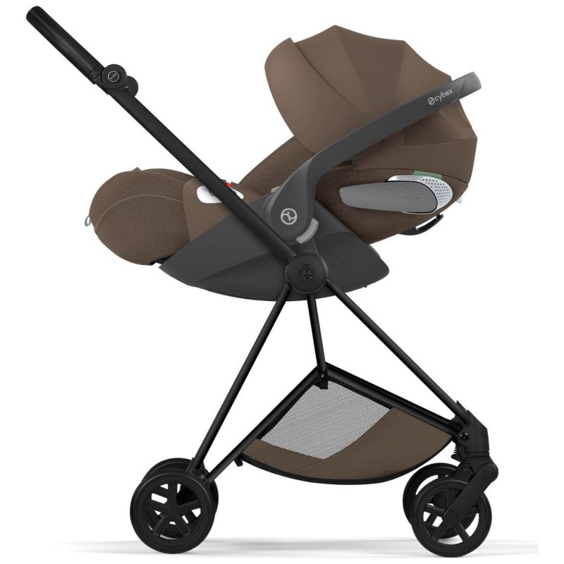 Duo MIOS 2026 Poussette citadine avec nacelle pliable et Châssis Matt Black Coconut Brown Cybex Produit 6