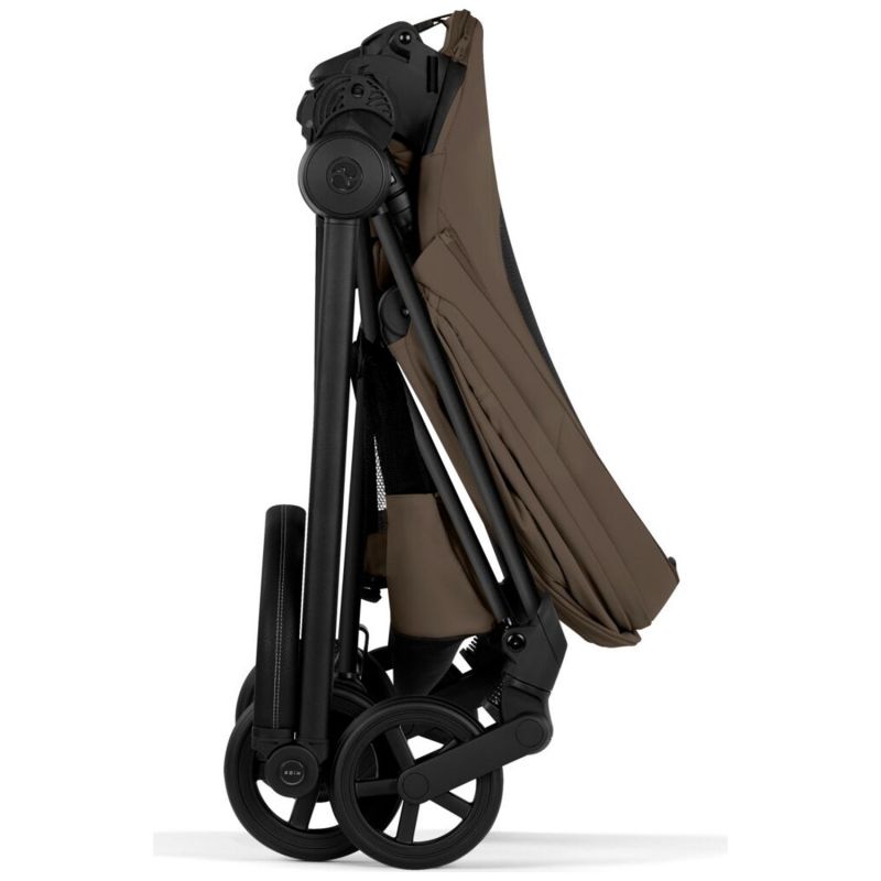 Duo MIOS 2026 Poussette citadine avec nacelle pliable et Châssis Matt Black Coconut Brown Cybex Produit 9