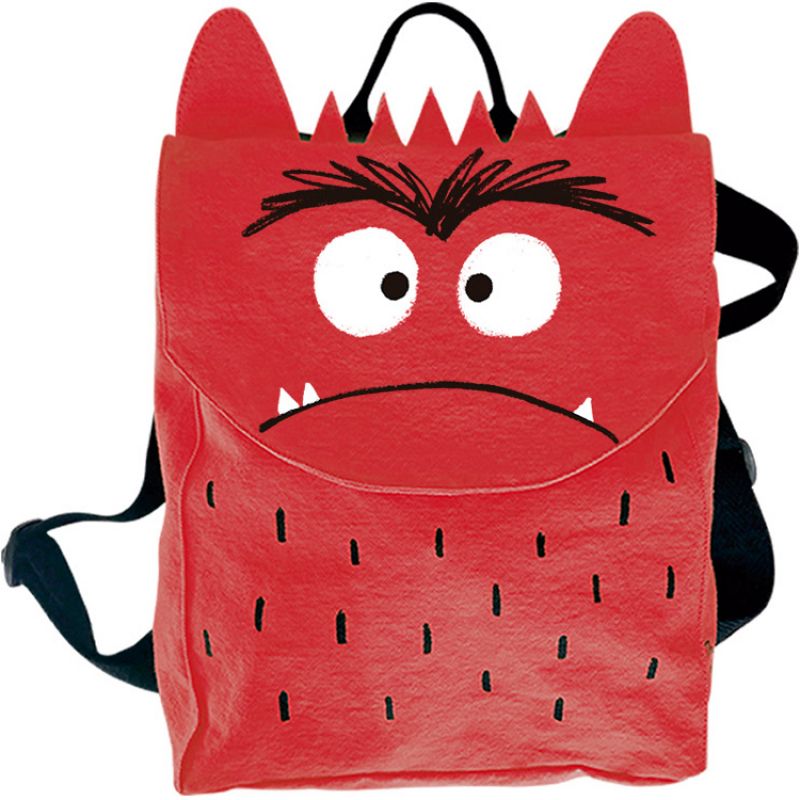 Sac à dos enfant Monstre en colère rouge The Colour Monster & Co