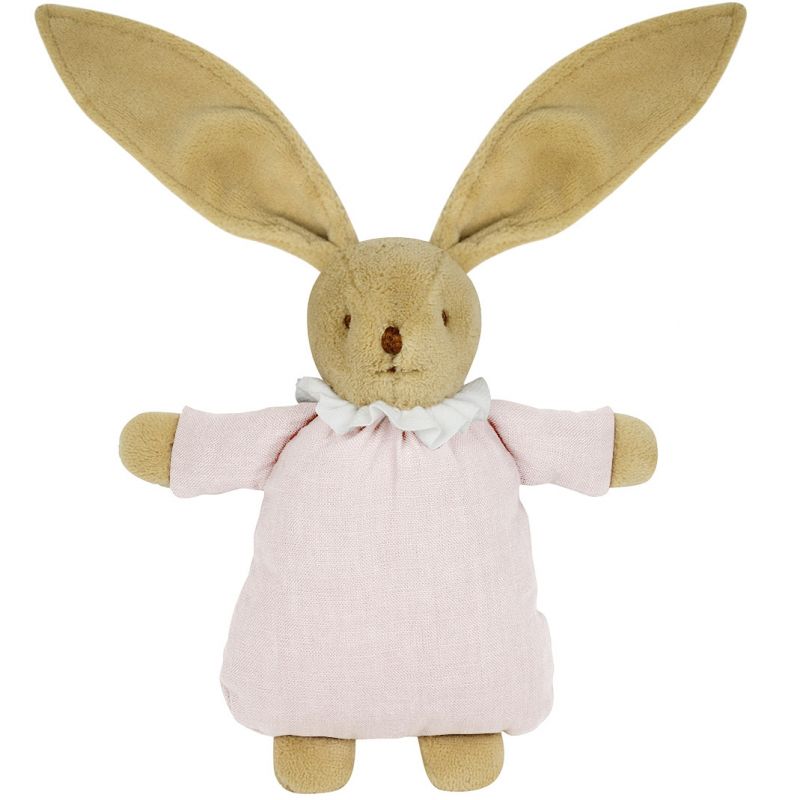 Peluche hochet lapin nid d'ange en lin rose poudré (20 cm) Trousselier Produit 1 grande taille