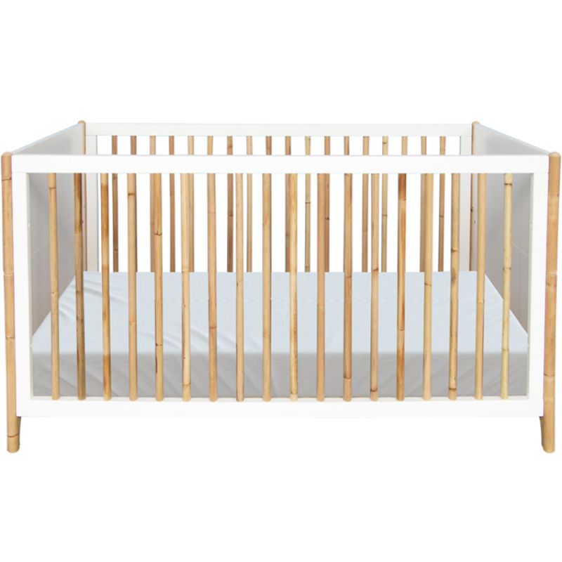 Pack duo lit bébé évolutif et côtés de lit Océane blanc neige (70 x 140 cm) Théo
