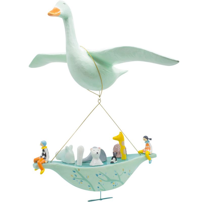 Mobile L'oie avec grande Arche de Noé L'oiseau bateau