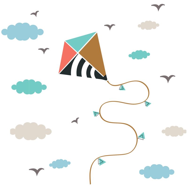 Stickers muraux Cerf volant AFKliving