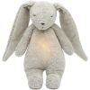 Peluche veilleuse lapin nature bio avec sons & lumières gris 2.0 Moonie Produit 1