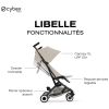 Poussette Ultra Compacte Libelle 2026 châssis Black Dune Grey Cybex Produit 3