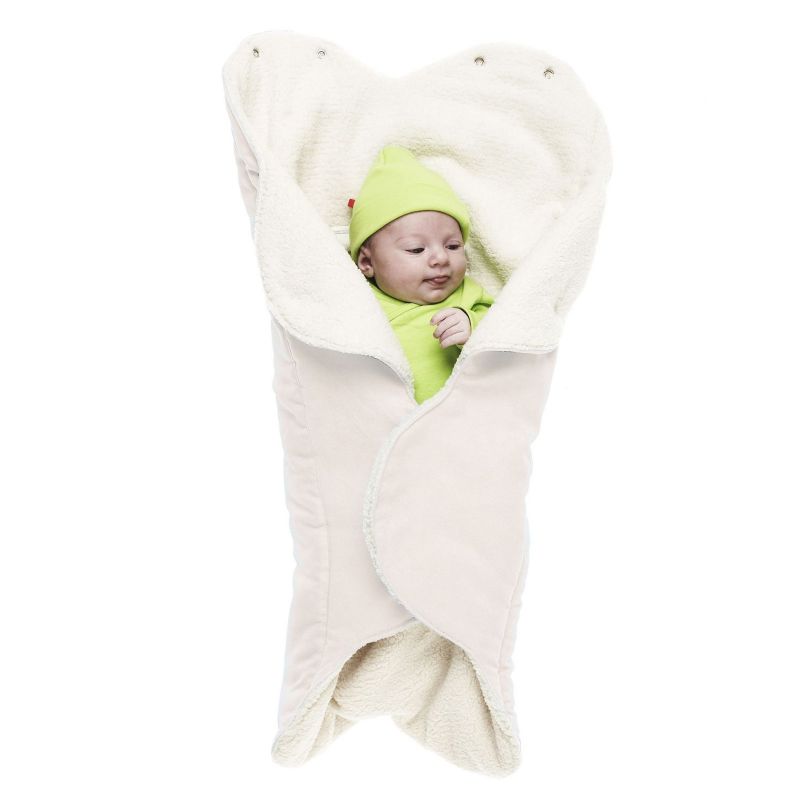 Couverture nomade hiver Nore écru (0-9 mois) Wallaboo