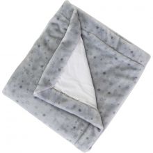 Couverture en polyester étoiles grises (75 x 100 cm)  par Domiva