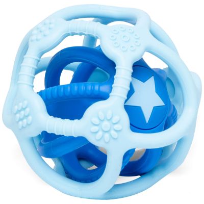 Lot de 2 balles sensorielles en silicone Bleu Little L