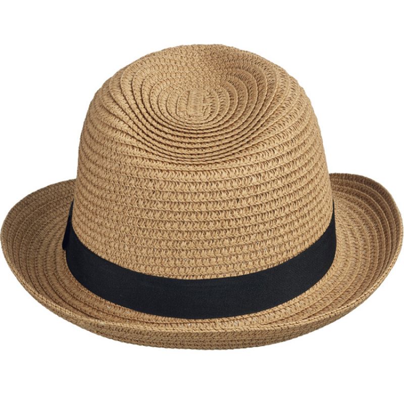 Chapeau de paille Féodora marron et noir (2-5 ans) Liewood
