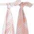 Lot de 2 langes Nature rose pâle (115 x 115 cm) - Jollein