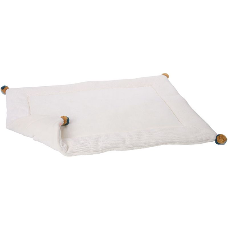 Tapis de jeu Lama ivoire (85 x 100 cm) Kikadu