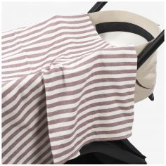 Drap-housse pour nacelle et Lange Cherry Rayé