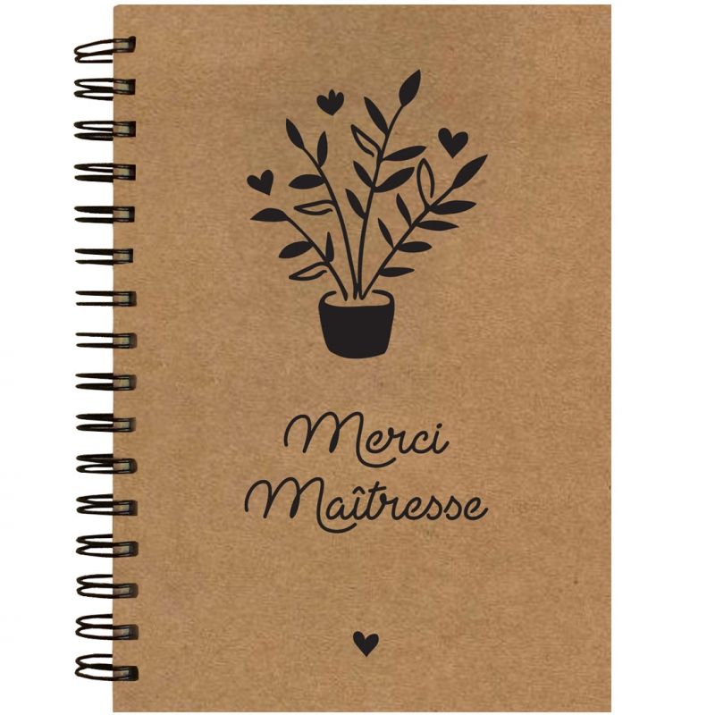 Carnet à spirale Merci Maîtresse Les Griottes