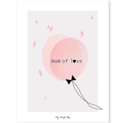 Affiche encadrée Mum of love My Lovely Thing (30 x 40 cm)  par Lilipinso