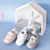 Chaussons lapin blanc (0-6 mois) - Reconditionné  par Doudou et Compagnie