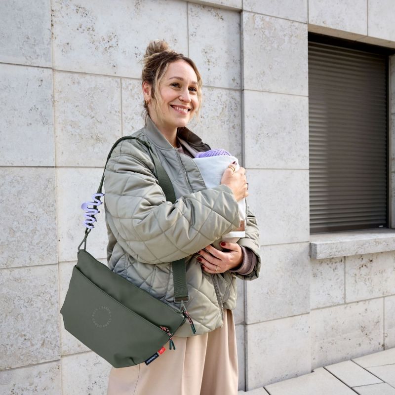 Sac banane pour poussette olive Lässig Ambiance 2