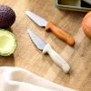 Lot de 2 couteaux d'apprentissage Cannelle et Blanc cassé Filibabba Ambiance 2