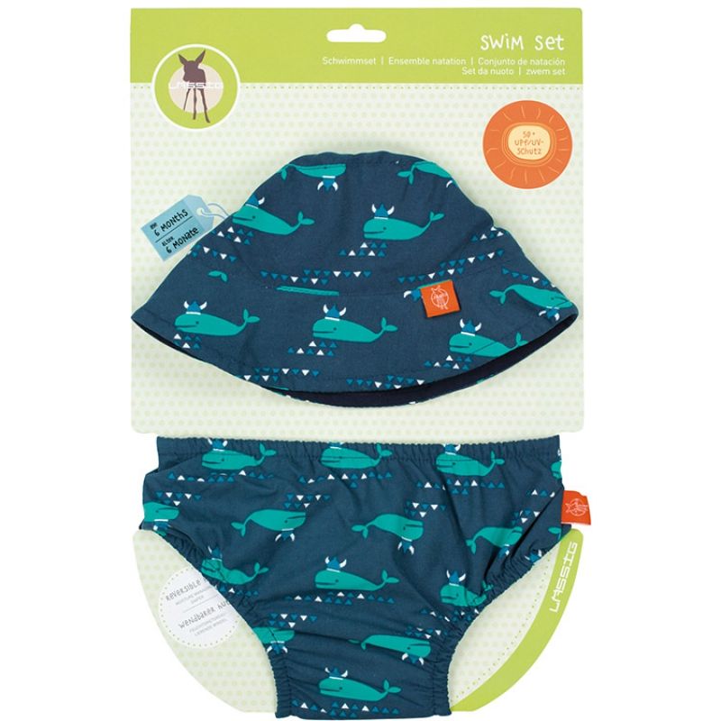 Set de bain anti-UV Splash & Fun baleine bleue (6 mois) Lässig