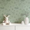 Papier peint Animaux de la forêt vert sauge (50 cm x 10m)  Lilipinso Ambiance 5