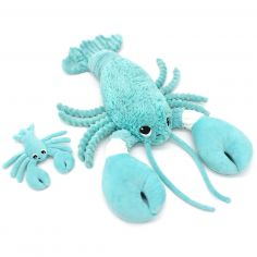 Peluche Iloveyou maman et bébé Les Ptipotos Aqua (48 cm) - Les Déglingos