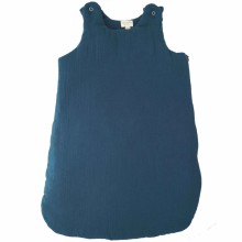 Gigoteuse chaude en mousseline de coton bleu foncé TOG 2 (58 cm)  par Luciole et Cie