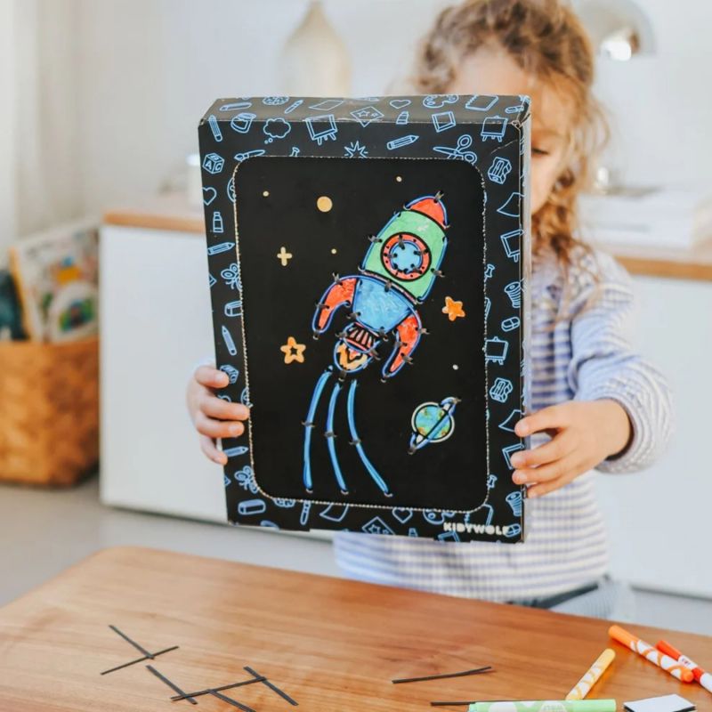 Lot de 3 kits de création déco murale lumineuse KIDYNEON KIDYWOLF Ambiance 3