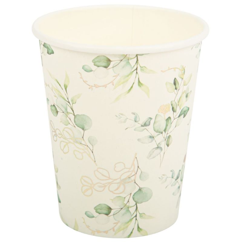 Lot de 8 gobelets en carton Sauge Green Arty Fêtes Factory