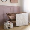 Drap housse gaze de coton uni rose (60 x 120 cm)  par Maison Charlotte
