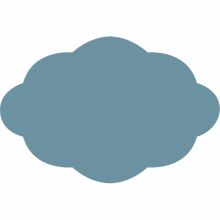 Tapis réversible Basics nuage bleu et beige (103 x 136 cm)  par Moepa