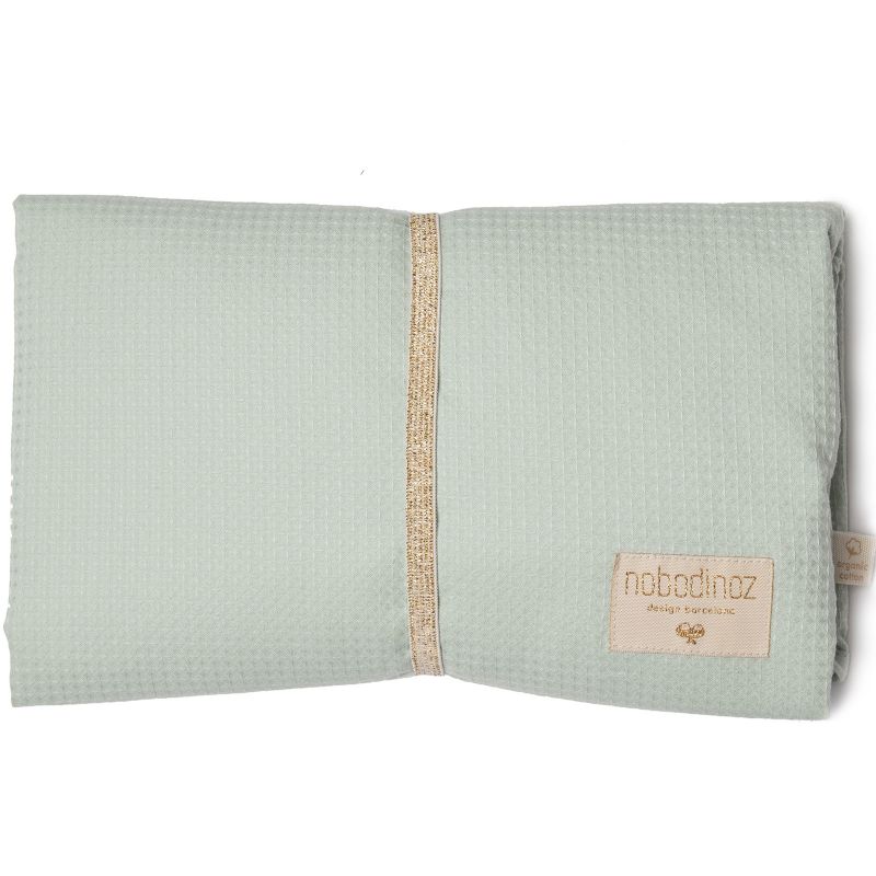 Tapis à langer Mozart Nid d'abeille Aqua Nobodinoz