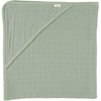 Cape de bain Bliss vert olive (75 x 75 cm) Les Rêves d'Anaïs