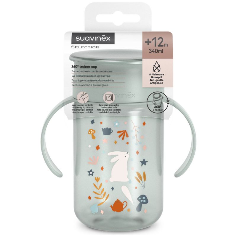 Tasse d'apprentissage 360° Wonderland Bleu (340Ml) Suavinex Packaging 8