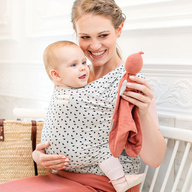 Echarpe de portage Tricot-Slen coton bio Triangles Babylonia carriers