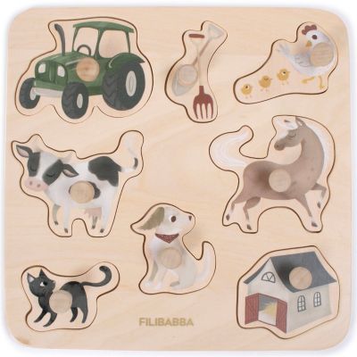 Puzzle en bois A la ferme  par Filibabba