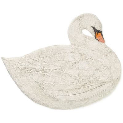 Tapis lavable enfant Cygne (100 x 120 cm)