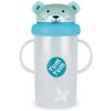 Tasse antifuite avec paille lestée Ours Bleu (300 ml) - TUM TUM