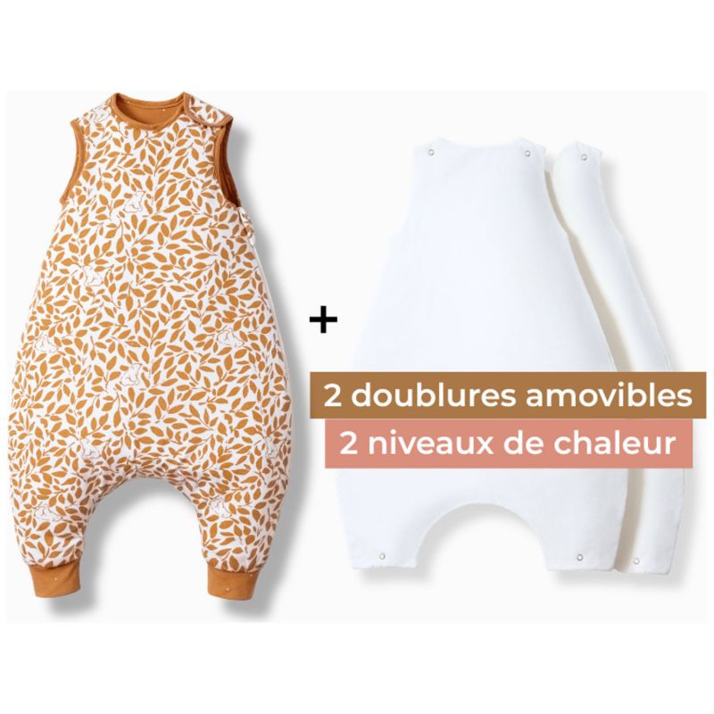 Gigoteuse à pieds réversible ourson 4 saisons avec chaussettes (2-3 ans) Les petites billes Ambiance 8
