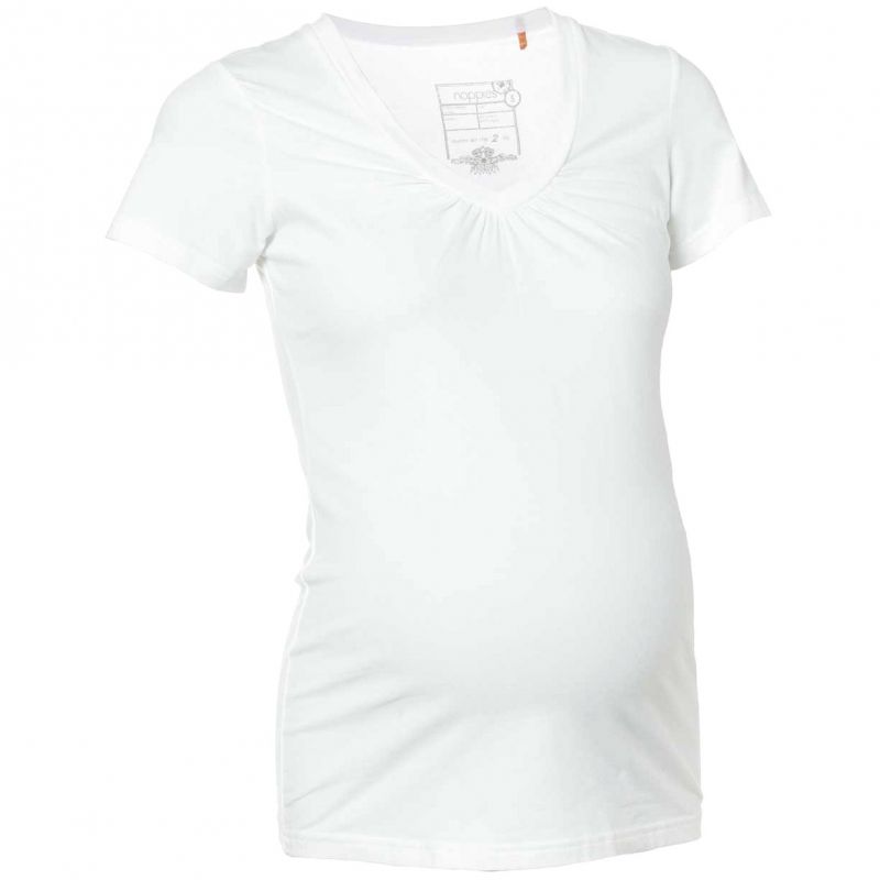 Tee-shirt grossesse manches courtes blanc Amsterdam (taille S) Noppies