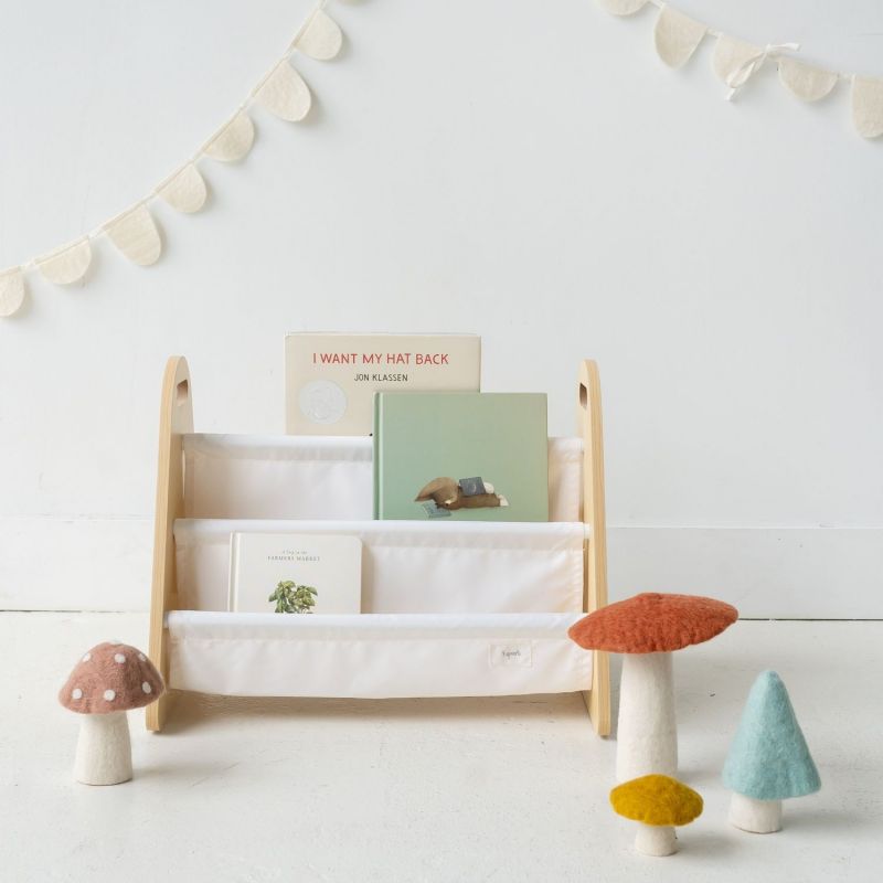 Bibliothèque double face Crème 3 sprouts Ambiance 1