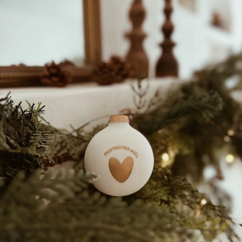 Boule de Noël Mon 1er Noël (personnalisable) Baubels Ambiance 2