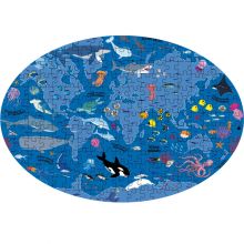 Livre et Puzzle Voyage, découvre, explore La mer (205 pièces)  par Sassi Junior