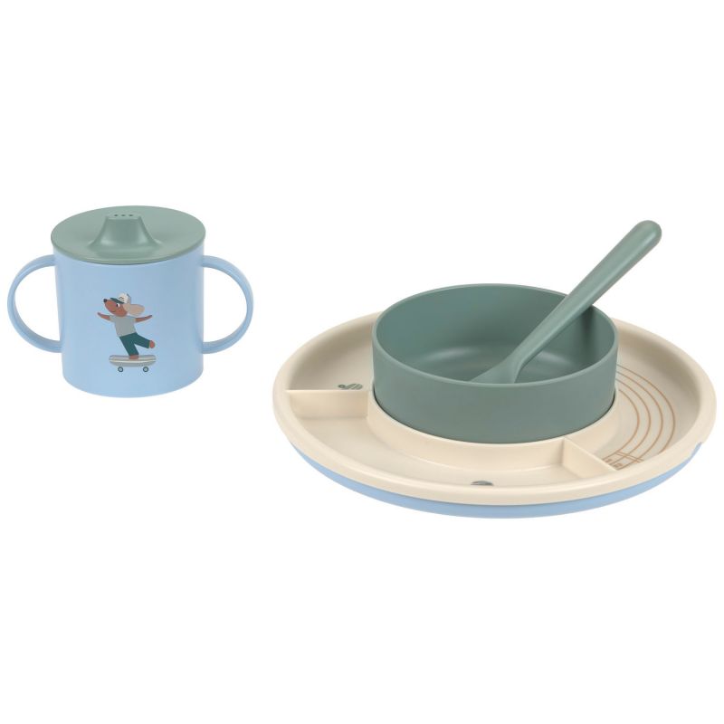 Set de plats à empiler et à grignoter Tiny Team Chien Lässig Produit 1