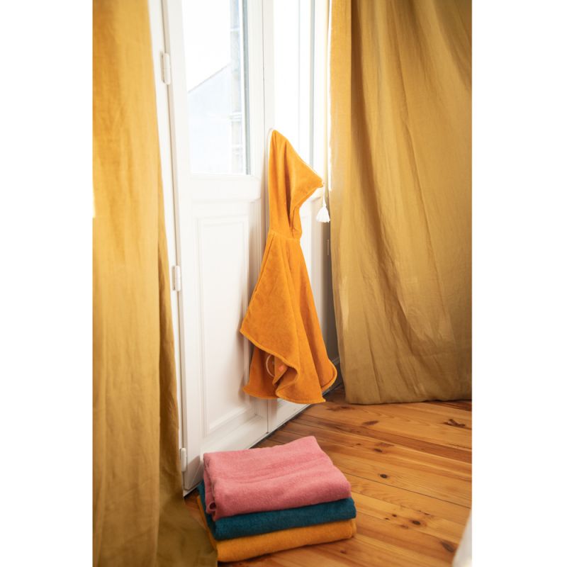 Poncho de bain chat caramel personnalisable (0-5 ans) L'oiseau bateau Ambiance 2