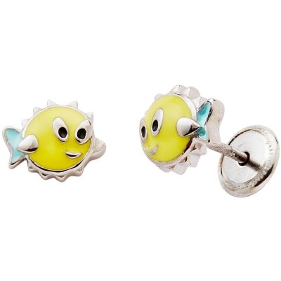 Boucles d'oreilles Poisson (argent)