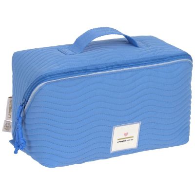 Trousse de toilette Flex coutures à vagues bleu